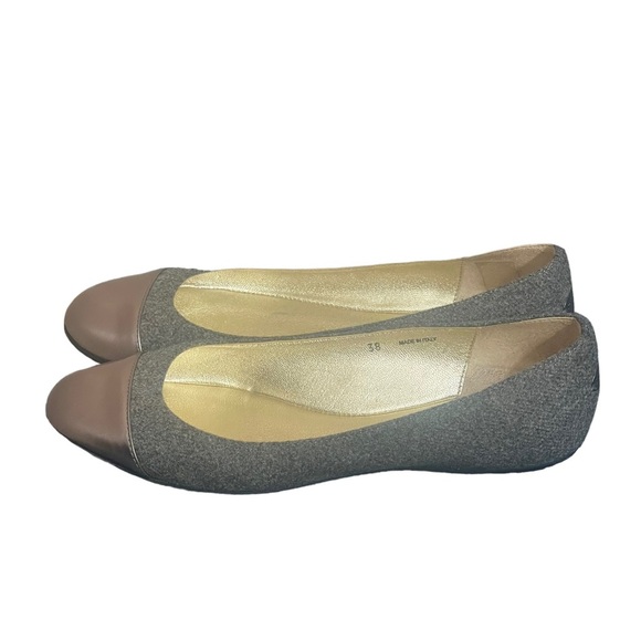 Authentic Jimmy Choo Grey Metallic ballet flats size 38 - Picture 15 of 15